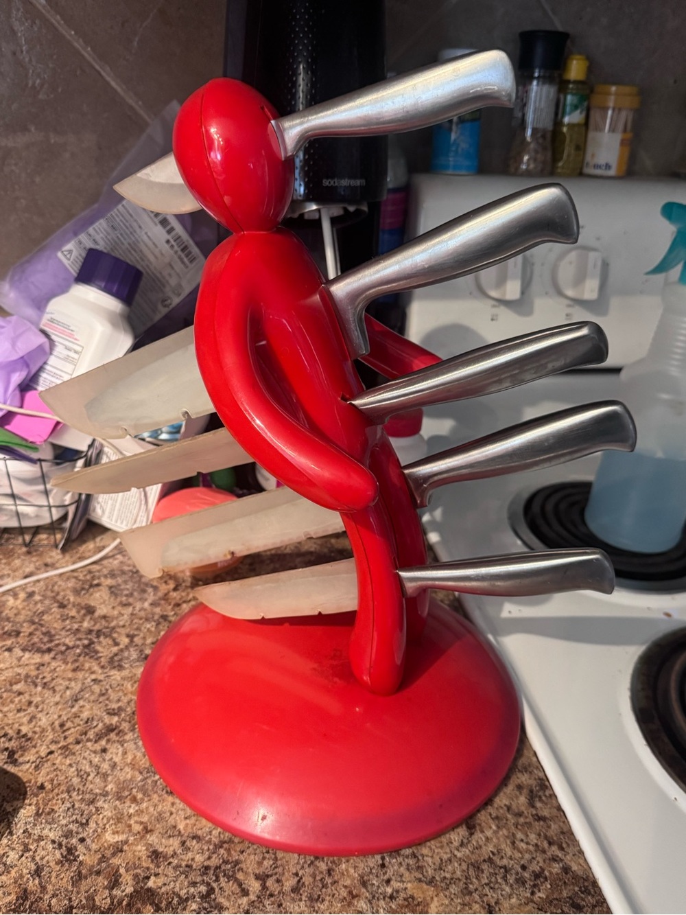 Vintage Voodoo Knife Block